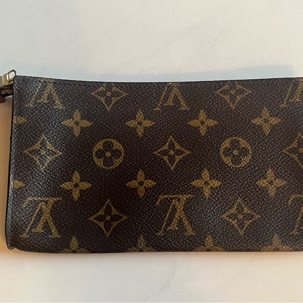 Louis Vuitton Brown and Gold Monogram Pouch